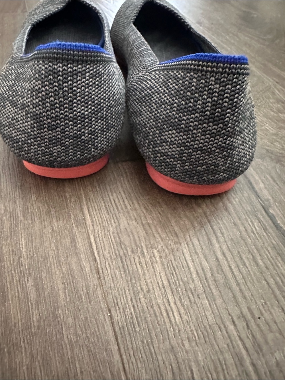 Rothy's “The Flat” Round Toe Charcoal Gary Birdseye - Picture 4 of 6